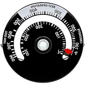 Magnetische kachelthermometer, thermometer voor houtkachel, schoorsteen, oven, temperatuurmeter, houtkachel, temperatuurmonitor voor rookafvoer