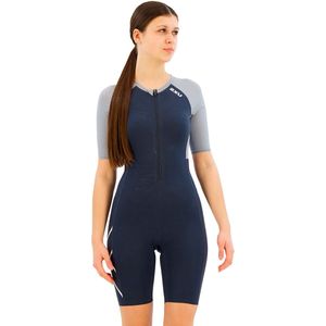 2xu Light Speed Tech Korte Mouw Triatlonpak Blauw XS Vrouw