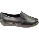 Rohde - Dames Pantoffels - Zwart - Leren Gesloten