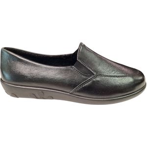 Rohde - Dames Pantoffels - Zwart - Leren Gesloten