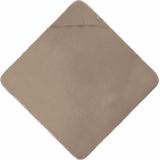 Jollein - Badcape Embroidery - Bruin - 100% Badstof Katoen - Baby Handdoek met Badcape, Omslagdoek, Badponcho - 75x75 cm