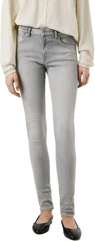 Pepe Jeans - Jeans - Grey Denim - Slimfit - Mid Waist - 5-pocket-style