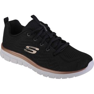 Skechers Graceful-Get Connected 12615-BKGD, Vrouwen, Zwart, Sneakers,Sportschoenen, maat: 40