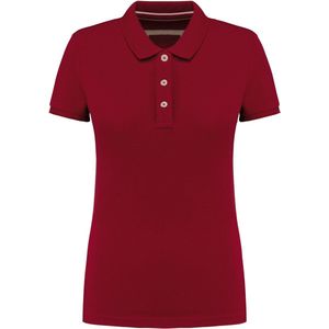 Kariban Vintage damespolo met korte mouwen KV2207 - Vintage Dark Red - XL