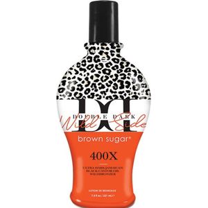 Brown Sugar Double Dark Wilde Side - zonnebankcreme - 400X bronzers - 221 ml