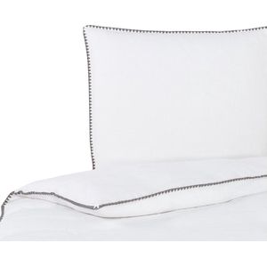 Passion for Linnen dekbedovertrek Felice dark grey - extra kussensloop (60x70 cm)