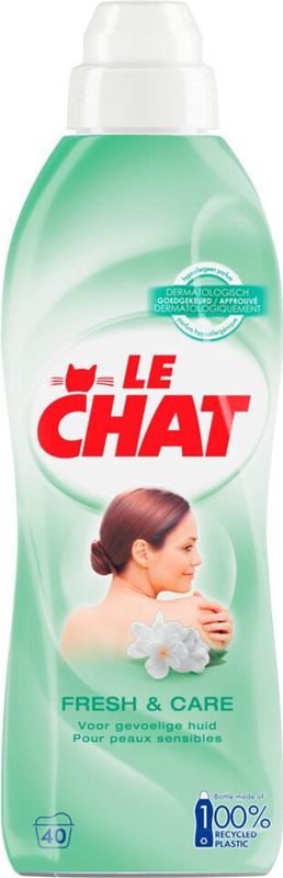 Le Chat Wasverzachter Fresh & Care 40 Wasbeurten - 12 x 880 ml - Voordeelverpakking