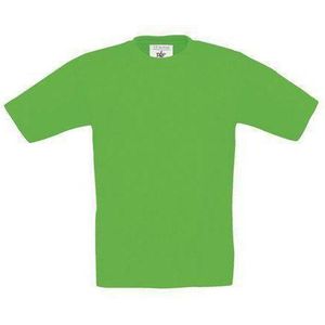 B&C Exact 150 Kids T-shirt Real Green Maat 12/14 (onbedrukt - 5 stuks)