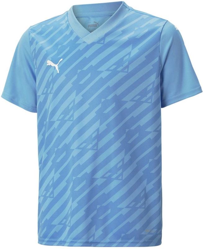 PUMA - V-hals Sportshirt - Herhaald Grafisch Patroon - Normale Pasvorm