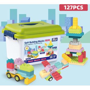 Magic Soft Blocks 127pcs -Stapelblokken voor kinderen-Bouw en ontdek met deze betoverende zachte bouwblokken