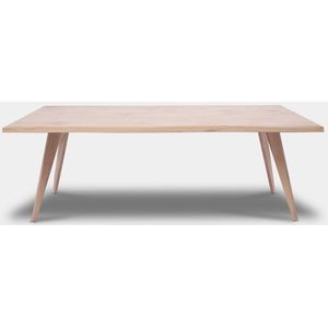 Tafel Boomstam Eikenhout - Hout Onderstel - Onbehandeld