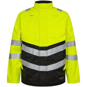 Engel Safety+ softshelljack 1324-185 - Hi-vis Yellow / Black - 3XL