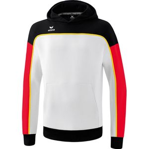 ERIMA Change Sweatshirt Met Capuchon Wit-Zwart-Rood Maat M