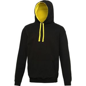 Awdis Varsity Hooded Sweatshirt / Hoodie (Marine Oxford / Zonnegeel)