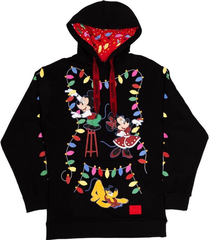 Loungefly - Mickey's Oplichtende Decoraties - Sweatshirt - Zwart - French Terry Stof