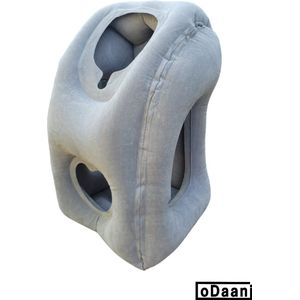 reiskussen vliegtuig - reiskussen opblaasbaar - Travel Pillow - voor hoofd en nek - comfortabel slapen op reis - met handige opbergzak - oDaani