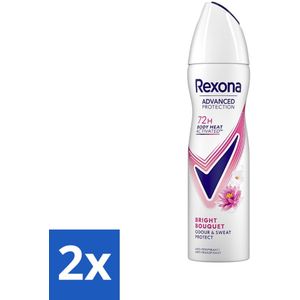 Rexona - Deodorant Spray - Advanced Protection Bright Bouquet - Langdurige Frisheid - 150 ml - Voordeelverpakking - 2 stuks