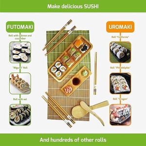 Eetstokjes \ Aziatische Gerechten - Japanse Melamineset / Sushi Gerechten Set 11