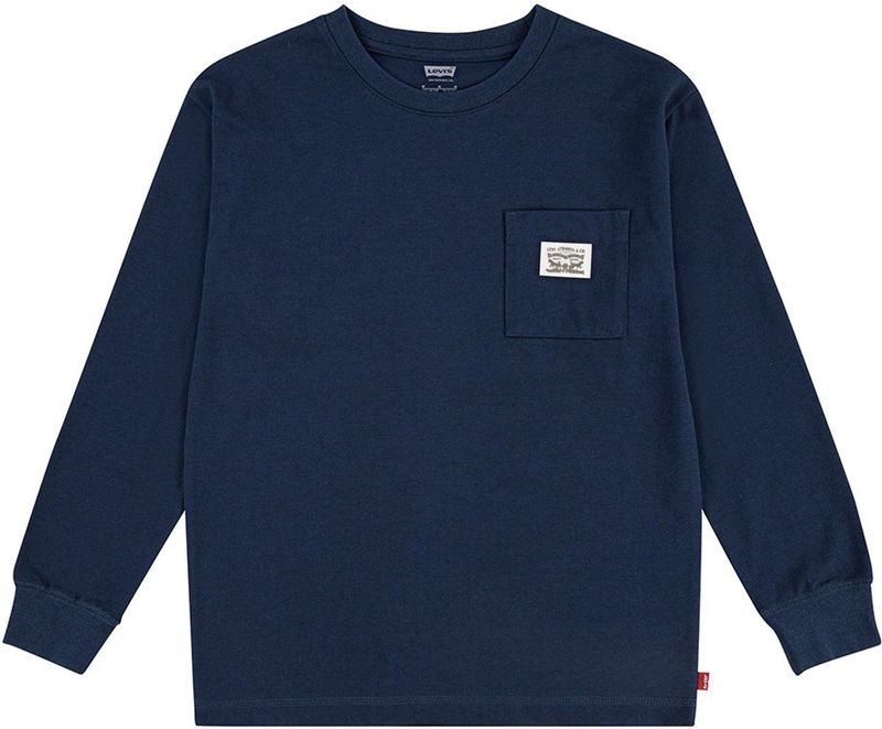 Levi's - LVB LONG SLEEVE POCKET TEE - Shirt - Dress blues - Lange Mouwen