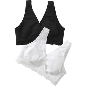 Envie de Fraise - Naadloze Voedingsbeha's - Zwart - Set van 2