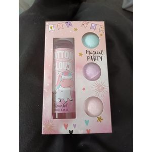 Cotton cloud magical party douchegel en badbruisballen