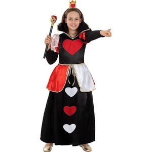 Funidelia | Klassiek Hartenkoninginkostuum Voor voor meisjes  Queen of Hearts, Films & Series, Alice in Wonderland - Kostuum voor kinderen Accessoire verkleedkleding en rekwisieten voor Halloween, carnaval & feesten - Maat 135 - 152 cm - Rood