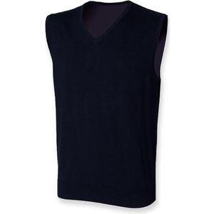 Spencer Henbury 'Men´s Lightweight Sleeveless V-Neck' Donkerblauw - 4XL