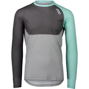 POC MTB Pure LS Jersey Fluorite Green / Sylvanite Grey / Alloy Grey Medium