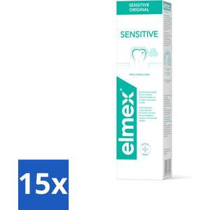 Elmex Tandpasta Sensitive Original 75 ml - Bulkverpakking - 15 stuks