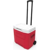 Igloo Laguna 28 Roller - Middelgrote koelbox op wielen - 26 Liter - Rood