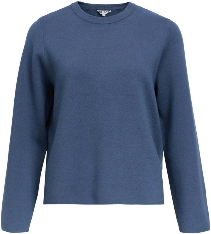 Object - Objreynard O-neck Pullover - Trui - Dark Denim - Dames
