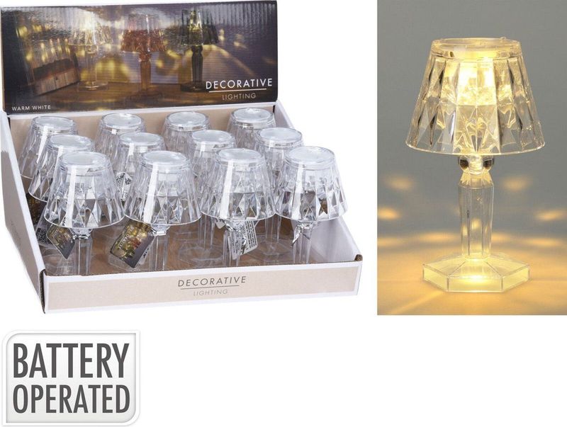 Lamp mini 11 cm transparant