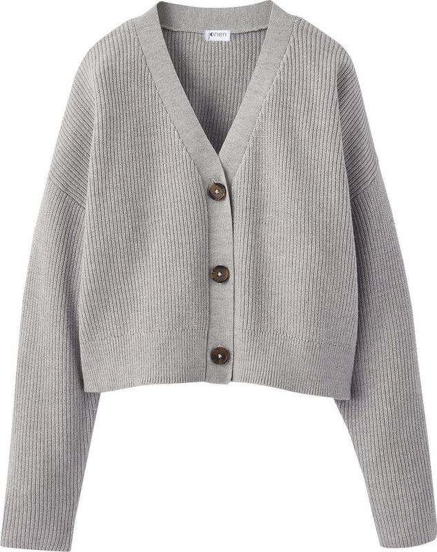 Jonen - Gilet - Kort - Meisjes - V-hals - Knoopsluiting - Ribgebreide Stof