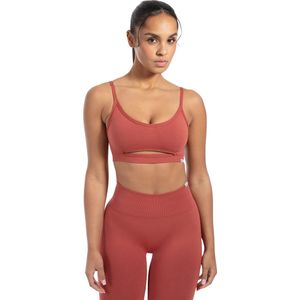 Smilodox - Nesa - Sportbeha - Ondoorzichtig - Antislip - Crop Top - Naadloos Geribbeld