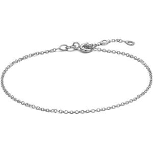 New Bling 9NBG-CH001W-21 Witgouden Armband - 1,3mm - Jasseron - 19+1+1cm - 14 Karaat - Goud