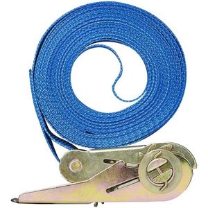 Pro Plus Spanband met Ratel - Blauw - 25 mm x 5 meter