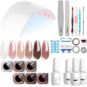 ZRSS® Gellak starterspakket - Premium UV / LED lamp - Gel nagels