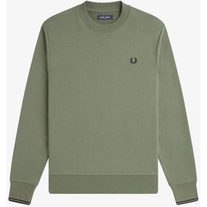 Fred Perry - Sweater Met Kleine Rits - Kaki - S (36)
