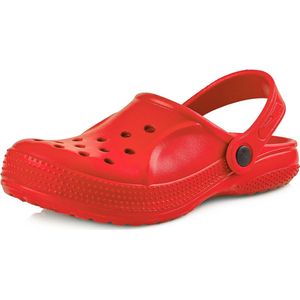 Ladeheid Clogs Kinderen - Tuinschoenen - Lichte - Kinderschoenen - Meisjes - Jongens – Rood – 24 – LA-KL-055