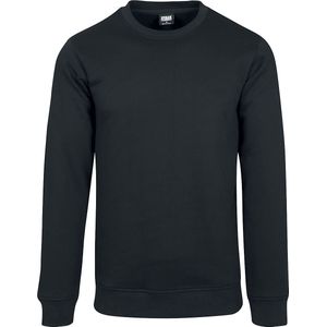 Urban Classics Basic Terry Crew Heren Sweatshirts - zwart - XL