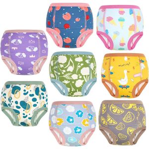Potty Training Broek voor Peuters - Ondergoed voor Toilettraining - Katoenen Broekjes voor Meisjes - 8 Pack - Roze - 4 Jaar