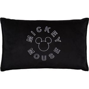 Zwart, rechthoekig kussen 50x30 cm - Mickey Mouse DISNEY