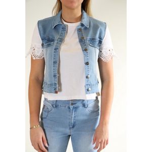 New Star dames gilet - spijker gilet - mouwloos - stone used - maat S