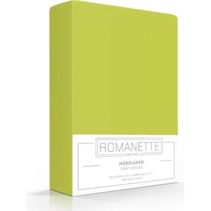 Luxe Verkoelend Hoeslaken Katoen - Appeltjes Groen