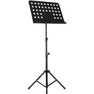 Muziekstandaard Inklapbaar & Verstelbaar - Zwart - 145 cm - Bladmuziek houder - Lessenaar voor Bladmuziek