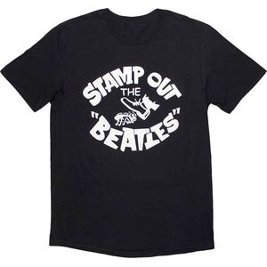 The Beatles - Stamp Out The Heren T-shirt - S - Zwart