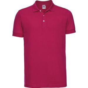 Men's Stretch Poloshirt 'Russell' Fuchsia - 3XL