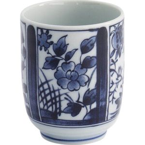 Tokyo Design Studio - Tea Cup - Blauw/Wit - 6.5x7.5cm - 160ml