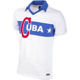 COPA - Cuba 1962 Castro Retro Voetbal Shirt - M - Wit;Blauw
