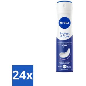 NIVEA – Deodorant Spray – Protect & Care – 150 ml - Voordeelverpakking - 24 stuks